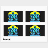Lincoln Memorial Rechthoekige Sticker (Vel)