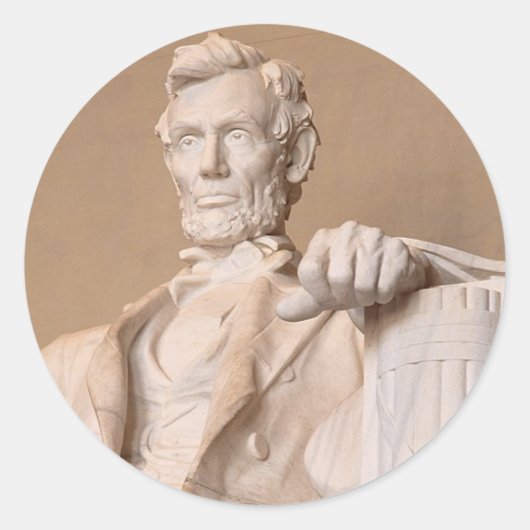 Lincoln Memorial Ronde Sticker (Voorkant)