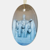 Lincoln Memorial sculptuur Washington DC Keramisch Ornament (Links)