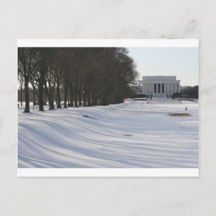 Lincoln Memorial Snow Briefkaart