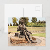 Lincoln Memorial Standbeeld in Louisville aquarel Briefkaart (Voorkant / Achterkant)