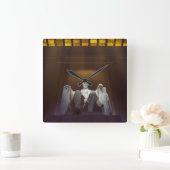 Lincoln Memorial Statue with Inscription Vierkante Klok (Huis)