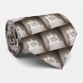 Lincoln Memorial Stropdas (Sepia) (Opgerold)