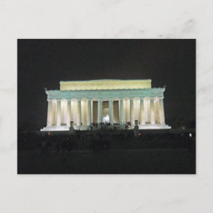 Lincoln Memorial te Night Washington DC 002 Briefkaart