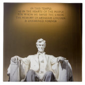LINCOLN MEMORIAL TEGELTJE (Voorkant)