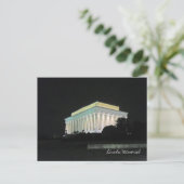 Lincoln Memorial tijdens de nacht van Washington D Briefkaart (Staand voorkant)