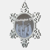 Lincoln Memorial Tin Sneeuwvlok Ornament (Rechts)