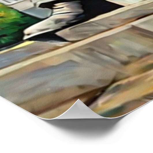 Lincoln Memorial Van Gogh Schilderkunst Poster (Hoek)