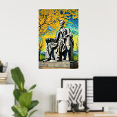 Lincoln Memorial Van Gogh Schilderkunst Poster (Thuiskantoor)