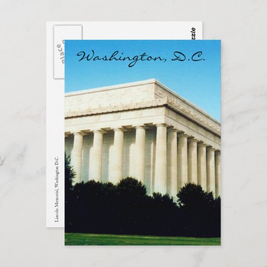 Lincoln Memorial Washington D.C. Briefkaart (Voorkant / Achterkant)