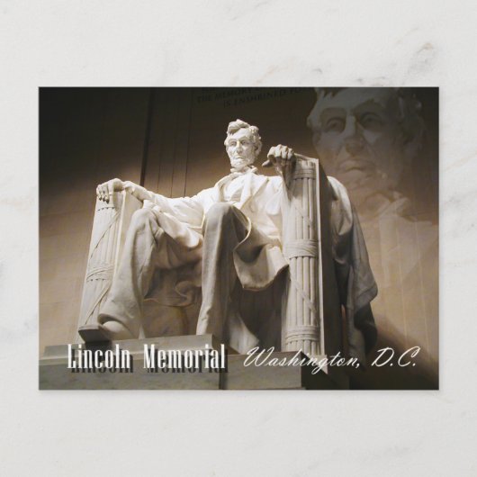 Lincoln Memorial, Washington, D.C. Briefkaart (Voorkant)
