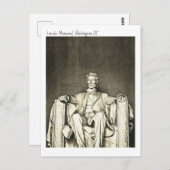 Lincoln Memorial, Washington DC aquarel Briefkaart (Voorkant / Achterkant)