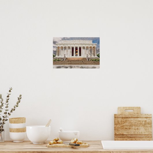 Lincoln Memorial, Washington DC Poster (Keuken)