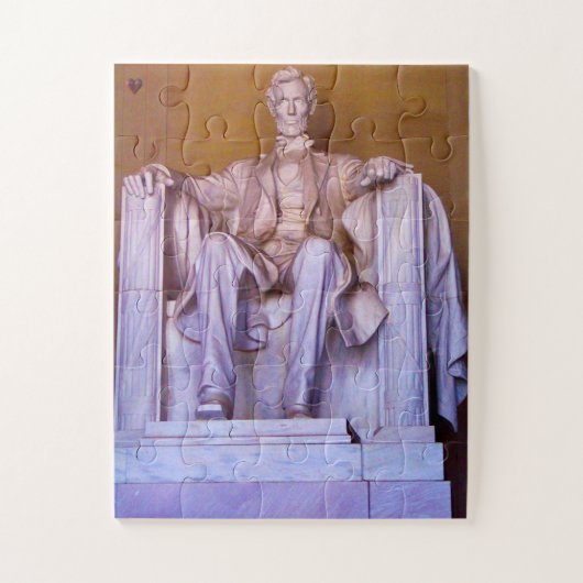 Lincoln Memorial Washington Jigzaag Puzzle Legpuzzel (Verticaal)