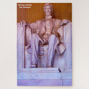 Lincoln Memorial Washington. Jigzaag Puzzle Legpuzzel