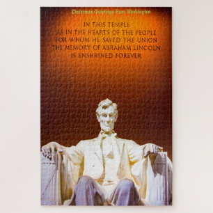 Lincoln Memorial Washington. Jigzaag Puzzle Legpuzzel