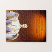 Lincoln Memorial Washington. Legpuzzel (Horizontaal)