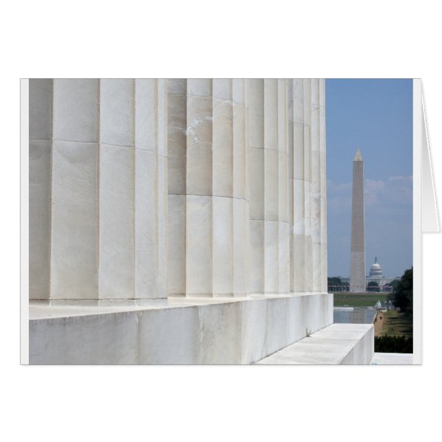 lincoln memorial washington monument (Voorkant Horizontaal)