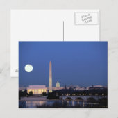 Lincoln Memorial, Washington Monument, VS Briefkaart (Voorkant / Achterkant)