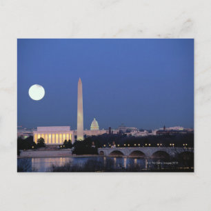 Lincoln Memorial, Washington Monument, VS Briefkaart