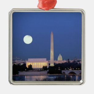 Lincoln Memorial, Washington Monument, VS Metalen Ornament