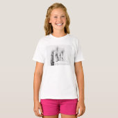 Lincoln Memorial waterverf en potloodtekening T-shirt (Voorkant volledig)