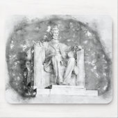 Lincoln Memorial waterverf Muismat (Voorkant)