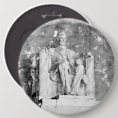Lincoln Memorial waterverf Ronde Button 6,0 Cm (Voorkant /achterkant)