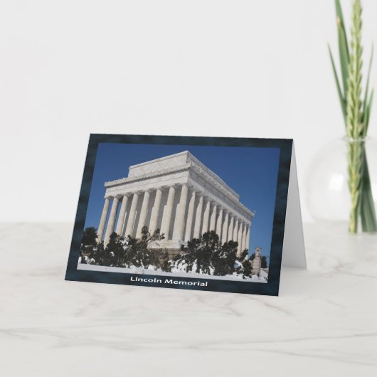 Lincoln Memorial Wenst Je een Plezierige Reis Kaart (Voorkant)