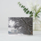 Lincoln Memorial Wintersneeuw Briefkaart (Staand voorkant)