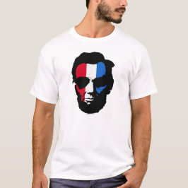 Lincoln met Aviator Sunbril - Rood wit blauw T-shirt