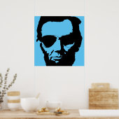 Lincoln met Aviator Sunbril (zwart) Poster (Keuken)