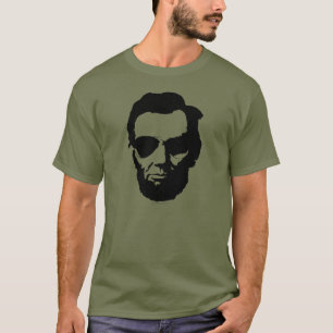 Lincoln met de Zonnebril van de Vliegenier - T-shirt
