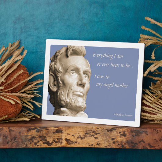 Lincoln moedercitaat fotoplaat (Zijkant)