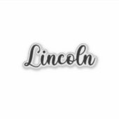 Lincoln Naam - Handgeschreven kalligrafie Sticker (Voorkant)