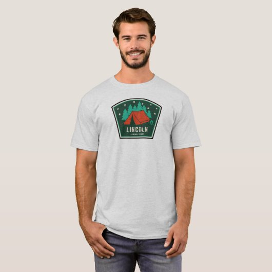 Lincoln National Forest Camping T-shirt (Voorkant volledig)