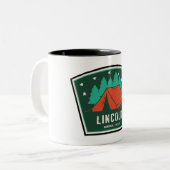 Lincoln National Forest Camping Tweekleurige Koffiemok (Voorkant links)