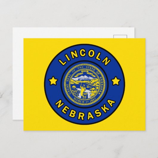 Lincoln Nebraska Briefkaart (Voorkant / Achterkant)