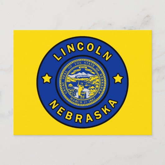 Lincoln Nebraska Briefkaart (Voorkant)