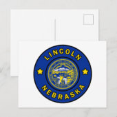 Lincoln Nebraska Briefkaart (Voorkant / Achterkant)