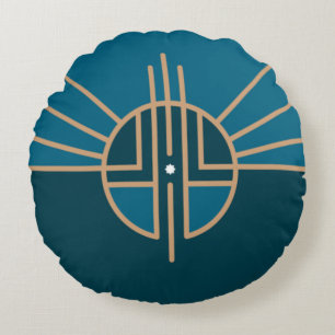 Lincoln (Nebraska) City flag Rond Kussen