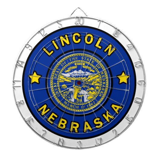 Lincoln Nebraska Dartbord (Voorkant)