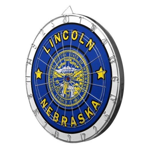 Lincoln Nebraska Dartbord (Voorkant Rechts)