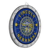 Lincoln Nebraska Dartbord (Voorkant Links)