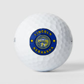 Lincoln Nebraska Golfballen (Voorkant)