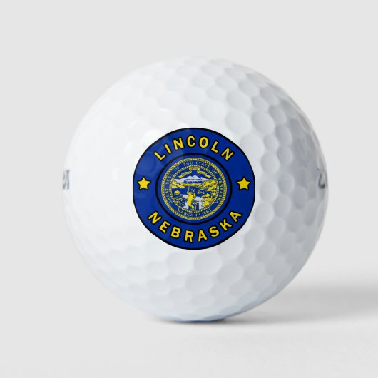 Lincoln Nebraska Golfballen (Voorkant)