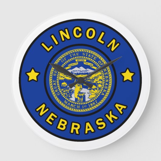 Lincoln Nebraska Grote Klok (Voorkant)