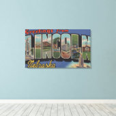Lincoln, Nebraska - grote letterscènes Canvas Afdruk (Insitu (Houten vloer))