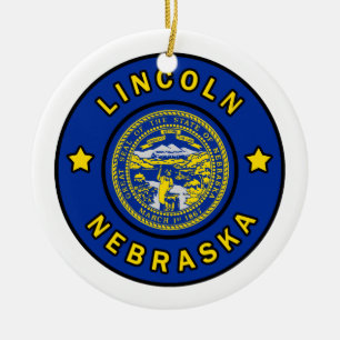 Lincoln Nebraska Keramisch Ornament
