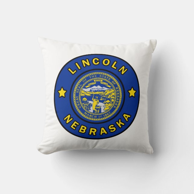 Lincoln Nebraska Kussen (Voorkant)